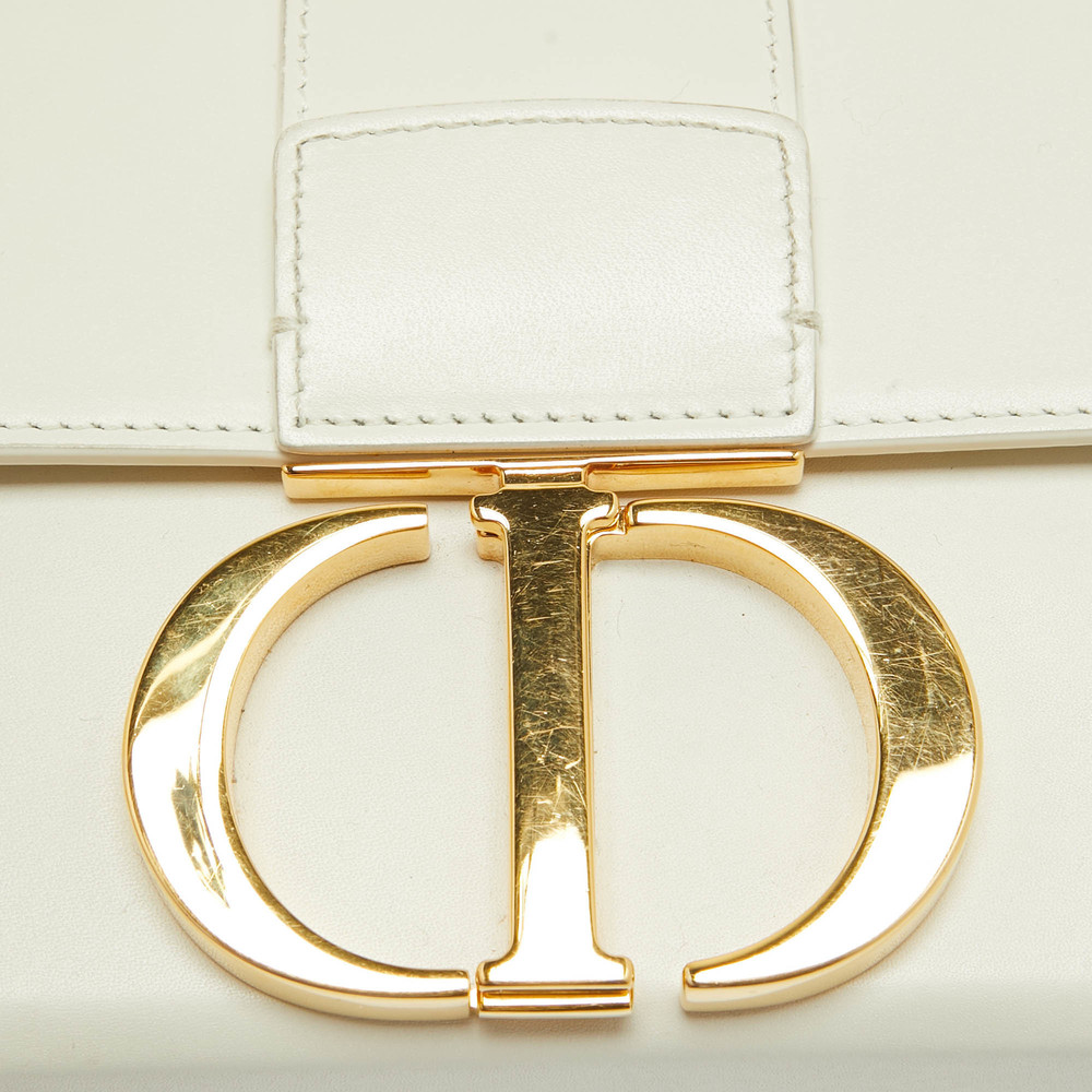 DIOR Off White Leather 30 Montaigne Box Bag - Picture 5 of 8